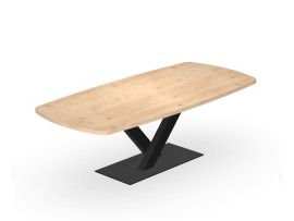 Deens ovaal V Tafelpoot